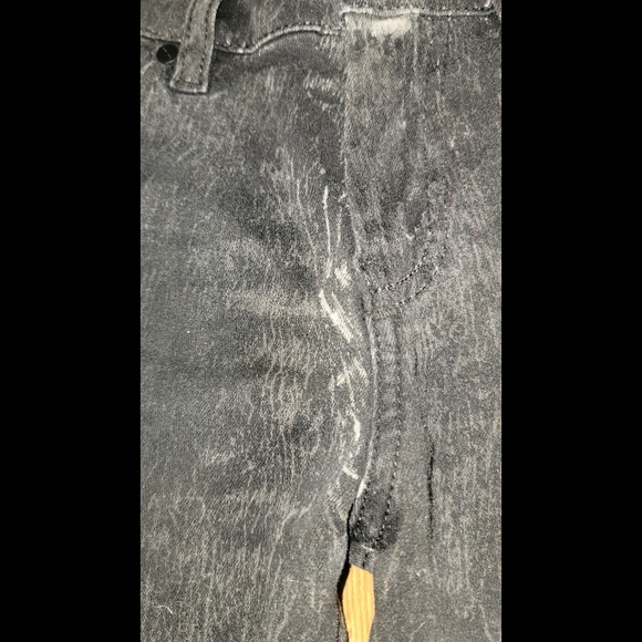 Diesel jeans SLANDY black creased Crinkled Coated scratched look skinny 096DE - Picture 9 of 16